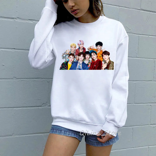 EXO Kpop Hoodie Women Hip Hop Sweatshirt Hipster Streetwear Korean Clothes High Quality Fans Hoody Spring Autumn Winter Pullover