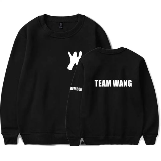 Kpop GOT7 Team Wang Same Printed fleece Pullover Sweatshirts for i got7 Autumn Winter Boys Girls Hoodie Sweatshirt Women Clothes