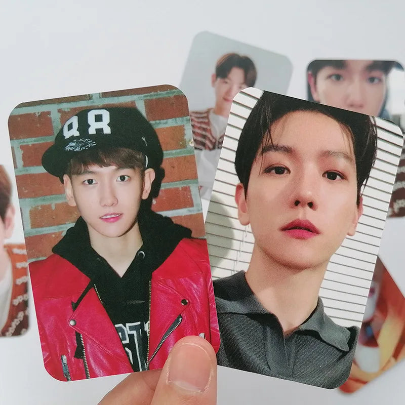 6Pcs/Set KPOP Photocards EXO Card Postcard Double-Sided Printing LOMO Cards BAEK HYUN Fans Collection Gifts