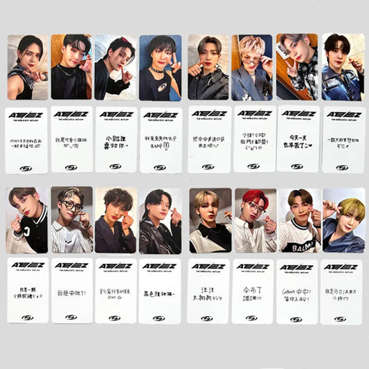 8Pcs/Set Kpop ATEEZ Lomo Cards Double Side Print High Quality HD Photo Album Cards ATEEZ Photocards Quality HD Photo Cards