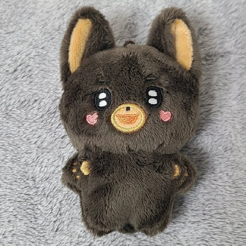 1pcs NEW Kpop Ateez Keychain Hong Joong Seong Hwa Yeo Sang Cartoon 10cm High Cut Plush Doll for Student Fan Collection Gift