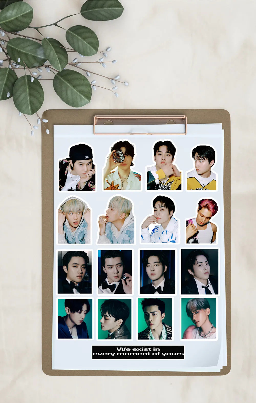 100 stickers Kpop EXO